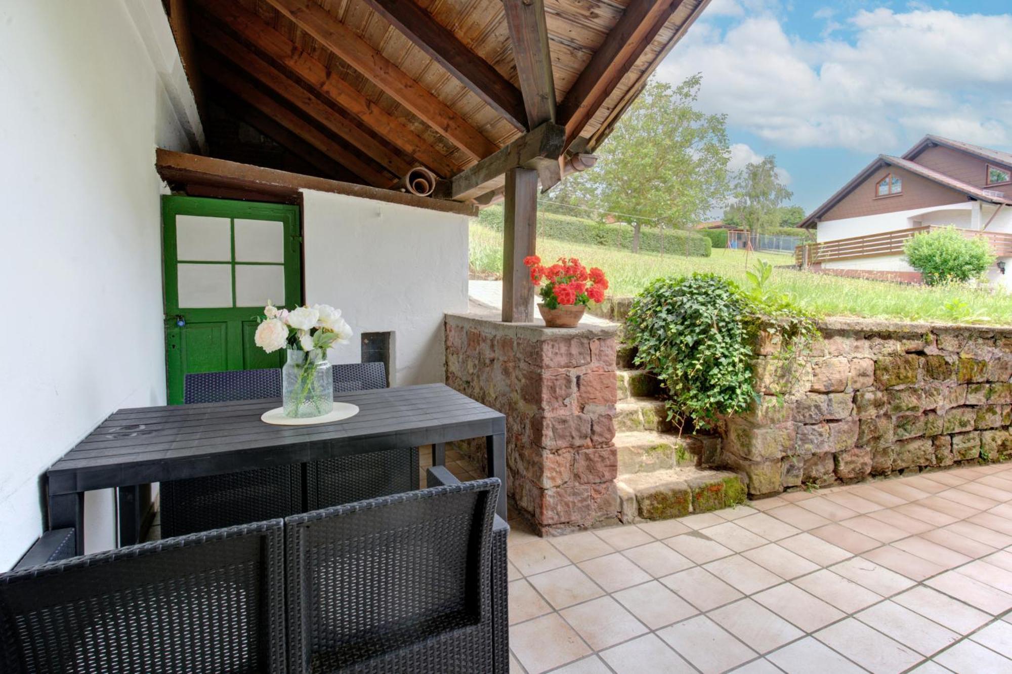 Ferienhaus Storchenblick Bann Esterno foto