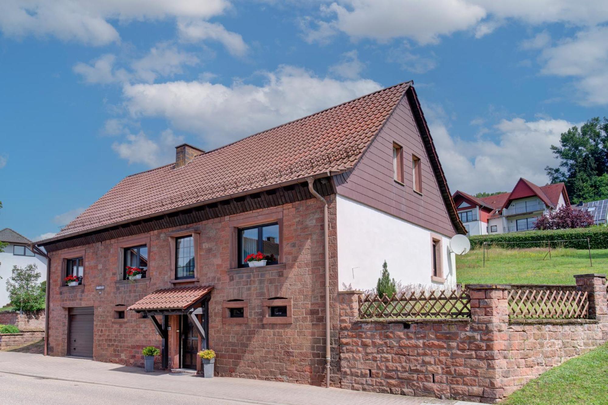 Ferienhaus Storchenblick Bann Esterno foto